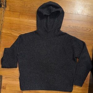 Naked Cashmere Cozy Dark Gray Knit Hoodie